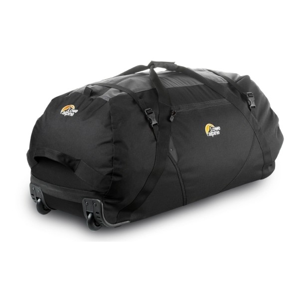Lowe Alpine Wheelie 140 Duffel Bag. Skate wheels are durable and quiet Lowe Alpine Wheelie 140 Duffel Bag. Skate wheels are durable and quiet