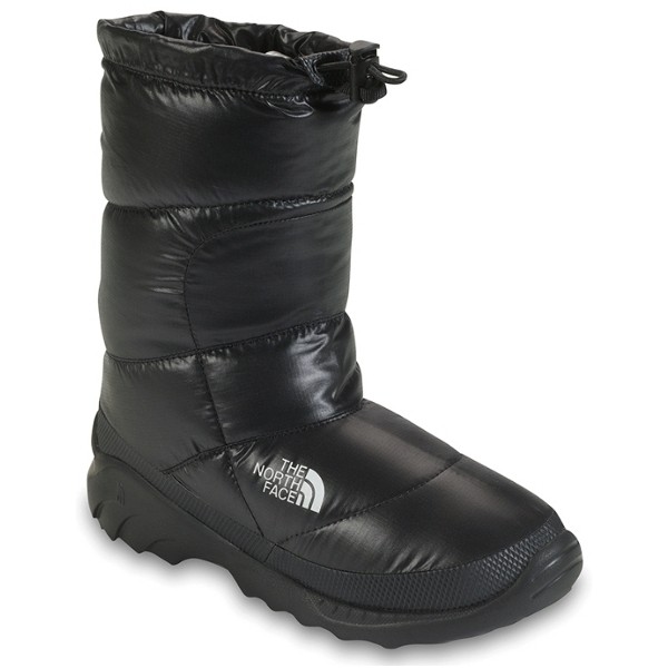 the north face nuptse apres down insulated booties in cream