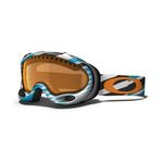 Oakley A Frame Snow Goggles - Jewel Blue Tech Stripe - Persimmon