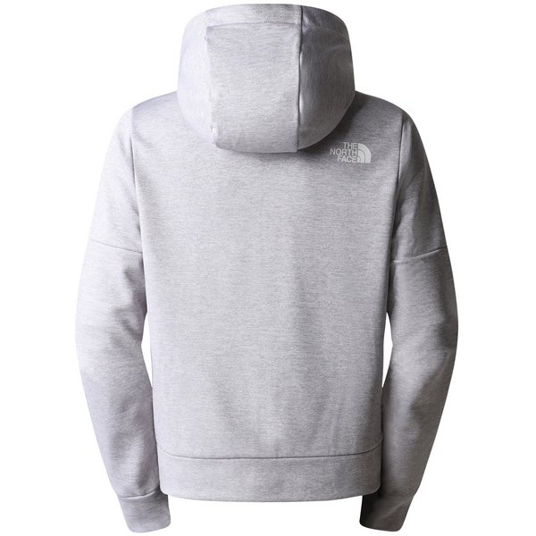 North face grey deals zip up hoodie