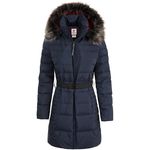 Timberland Women's Quilted Hooded Long Down Jacket